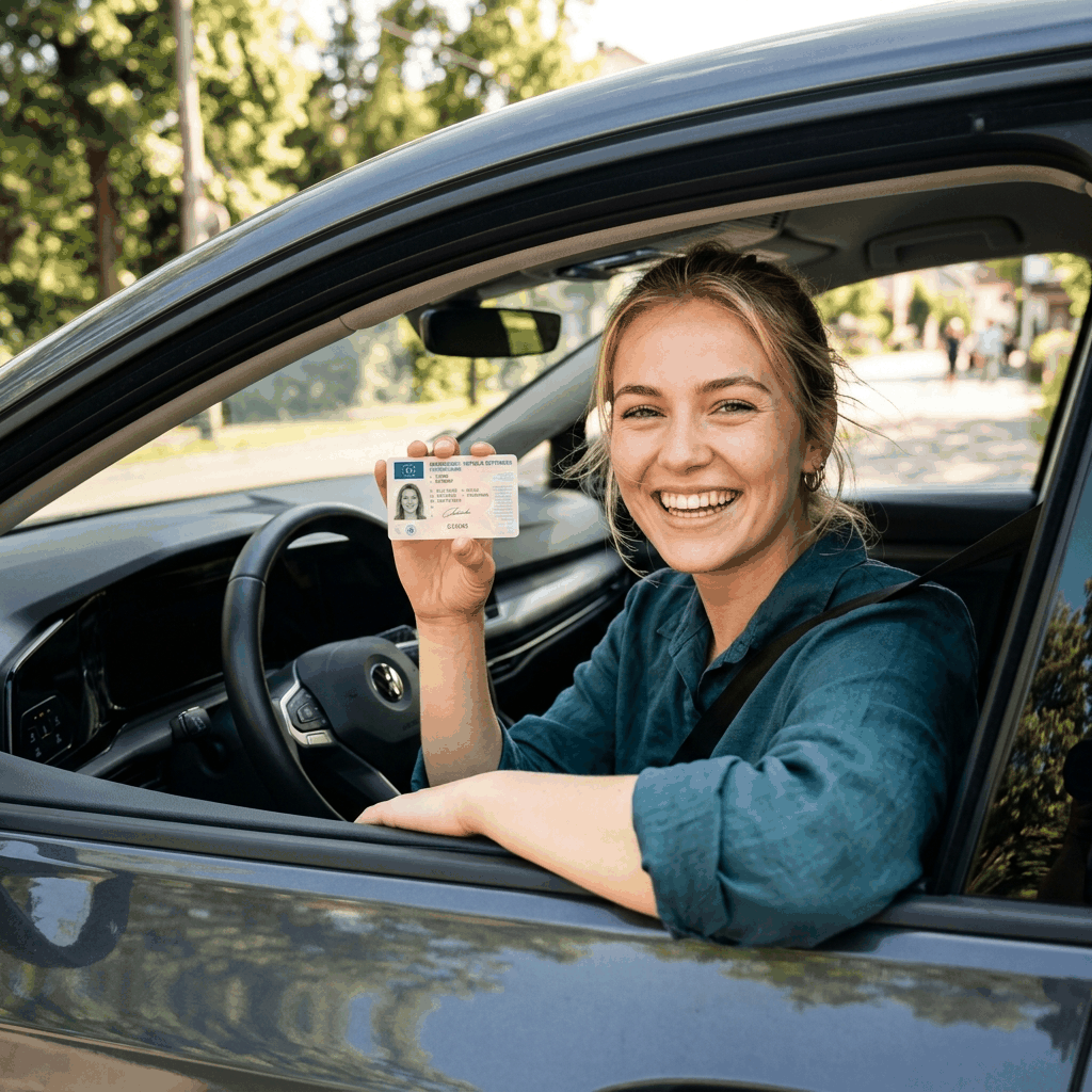 Cursantă Start Drive BVL cu permisul de conducere